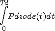 \int_0^{Td} Pdiode(t) dt